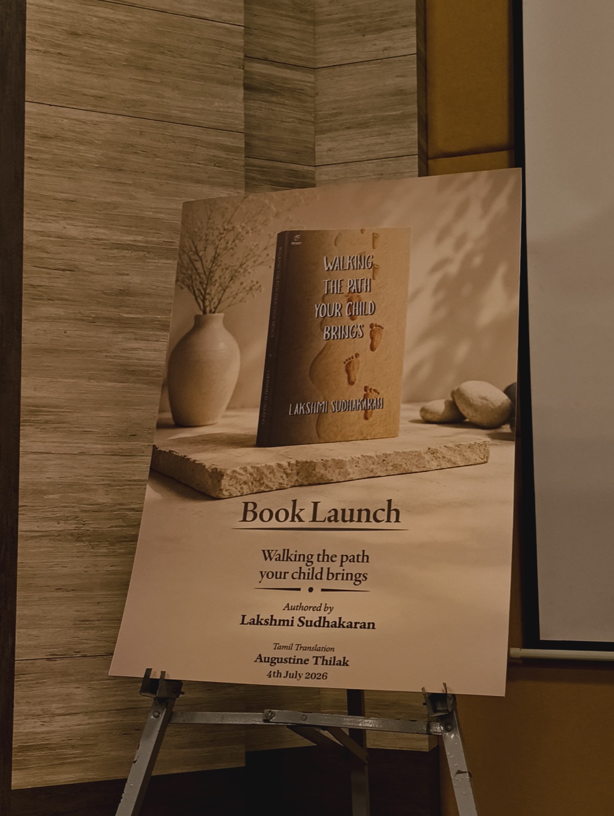 Book launch poster for Walking the Path Your Child Brings