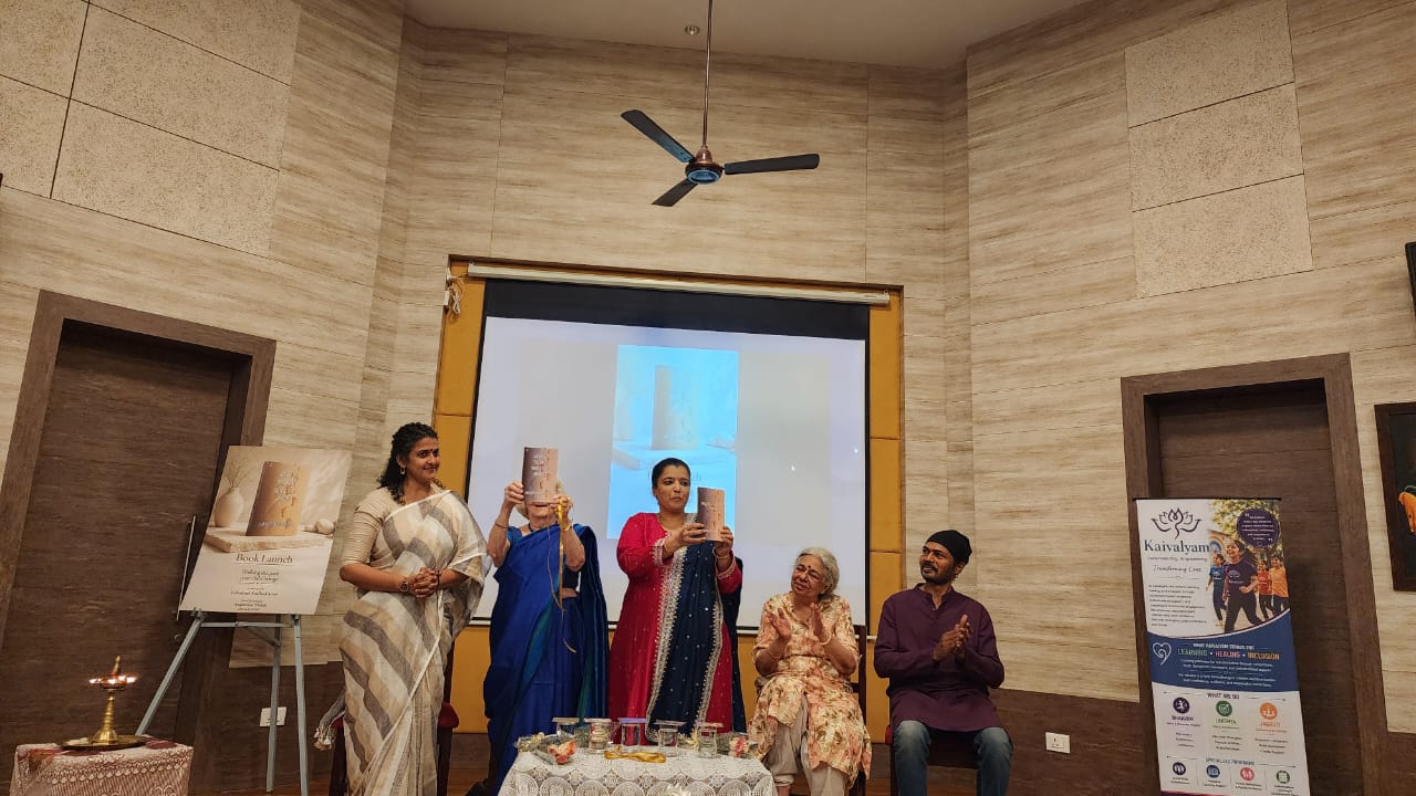 Releasing the book on stage